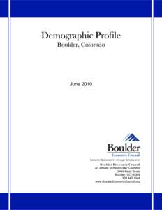 Microsoft Word - Boulder Demographic Profile 610