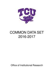COMMON DATA SETOffice of Institutional Research  Common Data Set