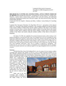 Landmarks Preservation Commission November 18, 2008, Designation List 407 LP-2241