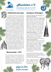 Newsletter n°3 plateforme merimage  Station Biologique de Roscoff - décembre 2012