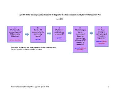 Logic Model for Developing Objectives and Strategies for the Teanaway Community Forest Management Plan June 2014 A: What does the community want?