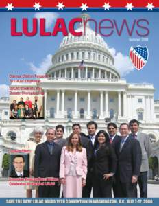 Summer[removed]Obama, Clinton Respond To LULAC Challenge LULAC Students Win Debate Championship