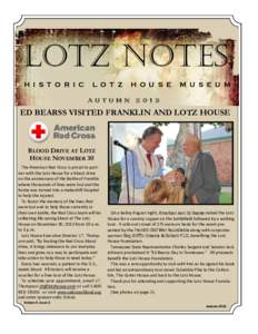 Lotz / Battle of Franklin / Tennessee / Lotz House / Ed Bearss