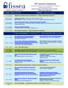 28th FISSEA Conference, March 3-4, 2015 Final Agenda with Presentation  Links