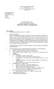 CAYUCOS SANITARY DISTRICT  200 Ash Ave.  P.O. Box 333, Cayucos, California 93430  (805) 995­3290  GOVERNING BOARD  R. Enns, President 