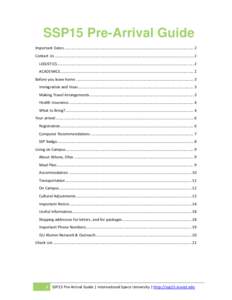 Microsoft Word - Pre arrival Guide