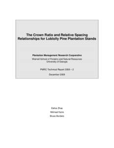 Silviculture / Pinus taeda / Forestry / Flora of the United States / Stand Density Index