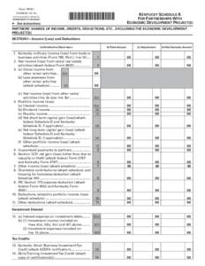 Form 765(K) 41A765(K[removed]Commonwealth of Kentucky DEPARTMENT OF REVENUE  ➤	 See instructions.