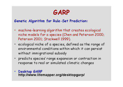 Environmental niche modelling / Solutrean / Science / Archaeology / CLIMAT / Prehistory / Stone Age Europe / Upper Paleolithic / Genetic Algorithm for Rule Set Production