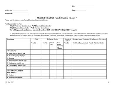 Protocol for Neurogenetic Clinical Evaluation