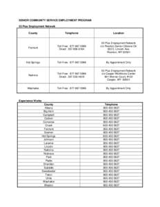 Microsoft Word - 55 & EW Contact List Sep 09.doc