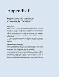 Progress in International Reading Literacy Study / Comparative education / National Foundation for Educational Research / International Association for the Evaluation of Educational Achievement / Education / Educational research / Trends in International Mathematics and Science Study