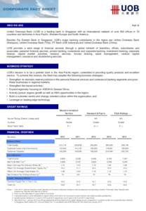 Singapore / Investment / Interbank networks / Asia / UOB-Kay Hian / Wee Cho Yaw / Downtown Core / Investment banks