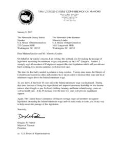 Minimum Wage Letter to Congress[removed])