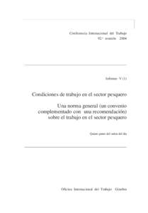 Indice  i Conferencia Internacional del Trabajo 92.a reunión 2004