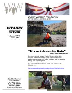 WYAKIN WARRIOR FOUNDATION BATTLE TESTED. BUSINESS READY. WYAKIN WYRE August 2014