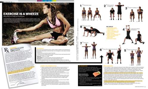 << health >> FIT RX  WORDS HEALTH AND FITNESS EXPERT MARTA MONTENEGRO, MF, MS, CSCS, NSCA-PT  1