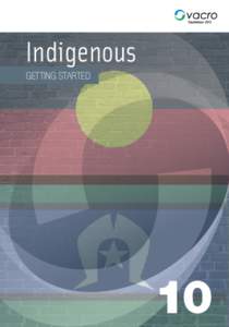 Indigenous GETTING STARTED 10  This is Booklet 10 in the