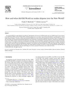 Molecular Phylogenetics and Evolution[removed]–189 www.elsevier.com/locate/ympev