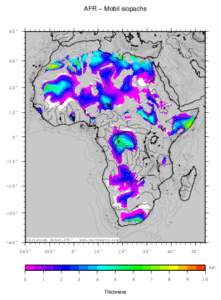 AFR − Mobil isopachs  40˚ 2 6 9