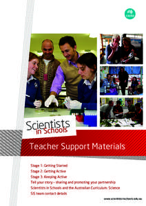 Science education / Scientists in School / Partnership