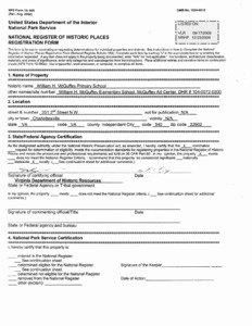 NATIONAL REGISTER FORMS TEMPLATE