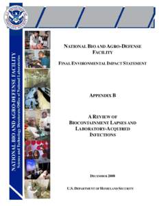 NATIONAL BIO AND AGRO-DEFENSE FACILITY FINAL ENVIRONMENTAL IMPACT STATEMENT APPENDIX B