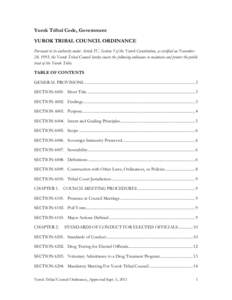 Microsoft Word - Yurok Tribal Council Ordinance_Approved Sept. 5, 2013