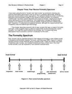 Peer Reviews in Software: A Practical Guide  Chapter 3 Page 3-1