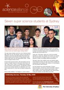 Issue 39 APRIL[removed]THE FACULTY OF SCIENCE NEWSLETTER