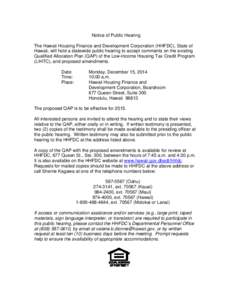 Microsoft Word - Notice of Public Hearing_QAP_2015 & 2016_Revised[removed]14_Final