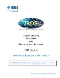 INTERNATIONAL ROADMAP FOR DEVICES AND SYSTEMSEDITION