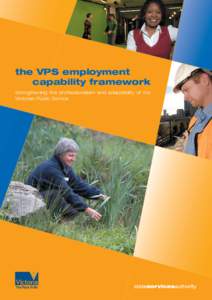 the VPS employment capability framework strengthening the professionalism and adaptability of the Victorian Public Service  the VPS employment