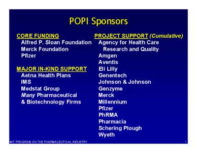 Academia / Higher education / Carnegie Mellon University / Middle States Association of Colleges and Schools / Pfizer / Pharmaceutical industry / Pharmaceutical Research and Manufacturers of America / Massachusetts Institute of Technology / Suh Nam-pyo / Association of American Universities / Association of Independent Technological Universities / Pharmaceutical sciences