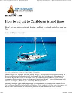 How to adjust to Caribbean island time | The Sunday Times