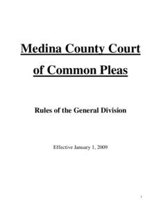 Medina County Court of Common Pleas