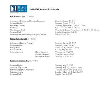 Council of Independent Colleges / Dead week / Liaoning Finance and Trade College / Academic term / Calendars / School holiday