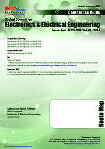 Electrical EngineeringConference Guide Global Summit on  Electronics & Electrical Engineering