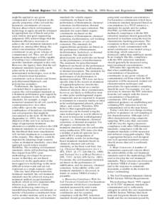 Federal Register / Vol. 63, No[removed]Tuesday, May 26, [removed]Rules and Regulations might be applied to any given contaminated soil will depend on the specific properties of the soil and the hazardous constituents of con