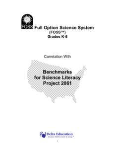 Full Option Science System (FOSS™) Grades K-8 Correlation With