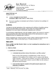 Politics / Government / Accountability / Ballot access / Ohio Senate Bill 5 Voter Referendum /  Issue 2 / Elections / Petition / Write-in candidate