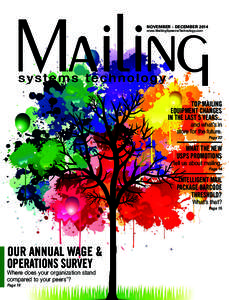 NOVEMBER - DECEMBER 2014 www.MailingSystemsTechnology.com TOP MAILING EQUIPMENT CHANGES IN THE LAST 5 YEARS…