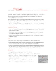 Puget Sound Trends: Parking Trends in the Central Puget Sound Region, [removed] – Dec 2013