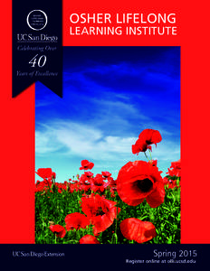 OSHER LIFELONG  LEARNING INSTITUTE Celebrating Over  40