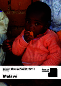 Country Strategy PaperSummary Malawi Lonjezo Madaka from Kamguliste village eating Orange Fleshed Sweet Potatoes.