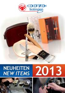 NEUHEITEN NEW ITEMS 2013  NEUHEITEN · NEW ITEMS 2013