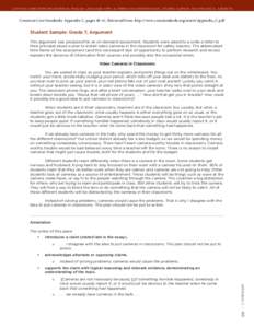 COMMON CORE STATE STANDARDS for ENGLISH LANGUAGE ARTS & LITERACY IN HISTORY/SOCIAL STUDIES, SCIENCE, AND TECHNICAL SUBJECTS  Common Core Standards: Appendix C, pagesRetrieved from: http://www.corestandards.org/as