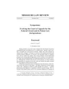 [removed]Missouri Law Review 76.3 Lexis.ps