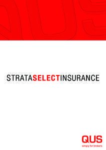STRATASELECTINSURANCE  Table of Contents Strata Select Insurance Policy and Product Disclosure Statement