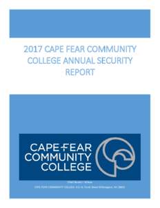 2017 Cape Fear community college annual security report